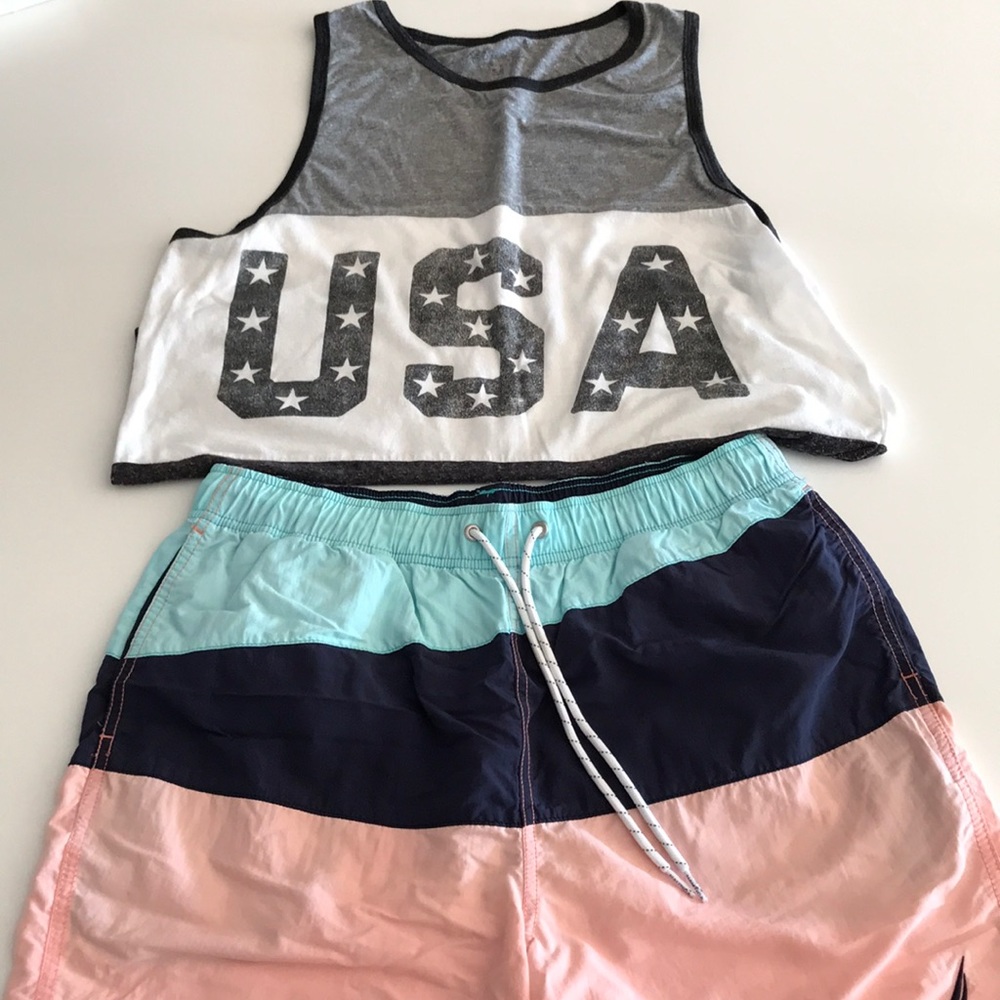 Nautica bathing suit tank top combo